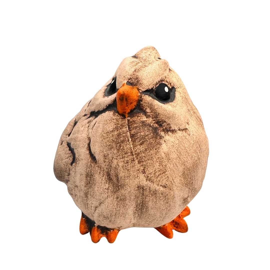 Keramický ptáček profil